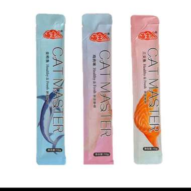 CAT MASTER CREAMY 15 gr SNACK KUCING LEZAT PENAMBAH NAFSU MAKAN TREAT