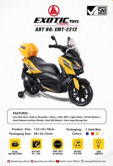 MOTORAN AKI EXOTIC EMT 2212 MODEL N-MAX Kuning