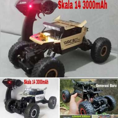 RC MOBIL MAINAN ROCK CRAWLER 6241 JPRE 2000MAH 1:16 OFFROAD TRUCK 4WD Monster LED