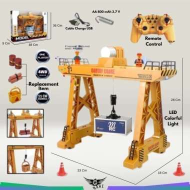 RC MOBIL CRANE ALAT BERAT MOBIL REMOTE CONTROL MAINAN ANAK