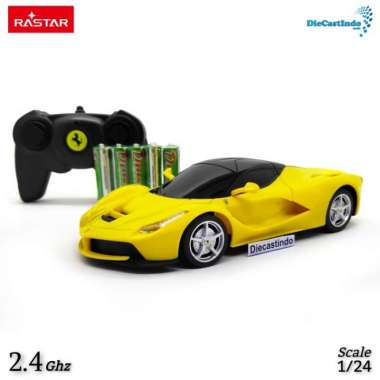 MOBIL REMOTE CONTROL REMOT KONTROL RC CAR RASTAR FERRARI LAFERRARI Kuning