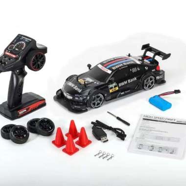 RC DRIFT FULL PROPOTIONAL NISSAN GTR BMW 1:16 4WD GYROSCOPE 8811 8812 8812 hitam