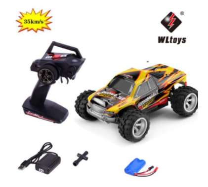 WLTOYS 1:18 4WD RC OFF-ROAD TRUCK - RTR (YELLOW) (A979-A)