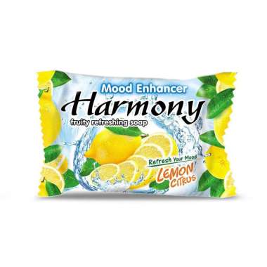 Sabun Mandi Harmony Sabun Batang Buah 70gr, Varian Lemon Citrus