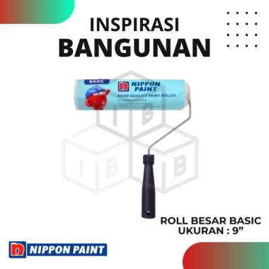 Rol Cat Nippon 9" Roller Basic roll cat nippon paint 9" roll besar basic nippon