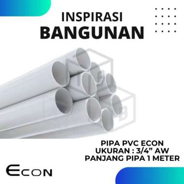 PIPA PVC ECON AW 3/4" PIPA PARALON PRALON 3/4 INCH / PIPA AIR / PIPA PVC 1 METER