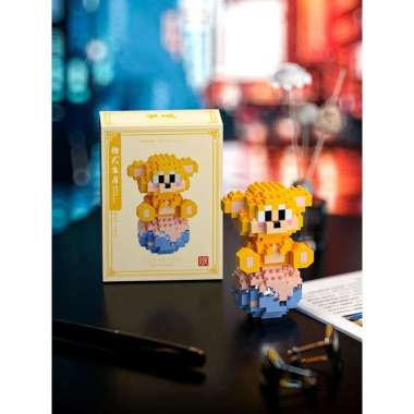 [067] Brick Lampu LED Mainan Mini Bricks 12 Shio Zodiac Chinese Nano Brick Damo Egg Pajangan DIY Nan