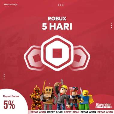 ROBUX ROBLOX TERMURAH + BONUS ! 50 + 3 ROBUX