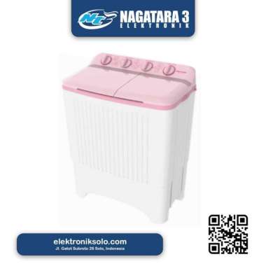 MESIN CUCI TWIN TUB POLYTRON PWM-8073P