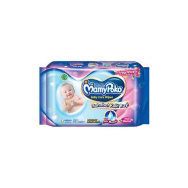 Promo Harga Mamy Poko Baby Wipes Reguler - Fragrance 52 pcs - Blibli