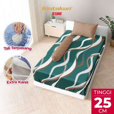 Kintakun DLUXE Sprei Set Fitted Tinggi 25cm 120x200 Extra SIngle Aesthetic Multivarian Heliana