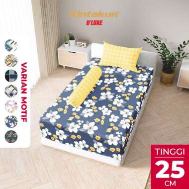 Kintakun DLUXE Sprei Set Fitted Tinggi 25cm 120x200 Extra SIngle Aesthetic Multivarian Lunetta
