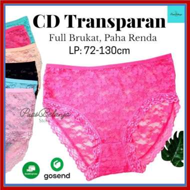 Celana Dalam Wanita Transparan Full Jumbo LP 130cm XXL | CD Wanita XXL
