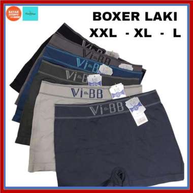 CD Boxer Pria VI BB Celana Dalam Boxer Pria Rajut Impor Premium Boxer RANDOM XL