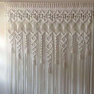 Tirai / Gorden makrame | Macrame curtain 006 - 100x200cm