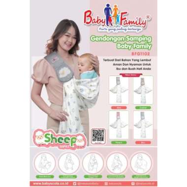 Baby Family Gendongan Samping Sheep Series Random