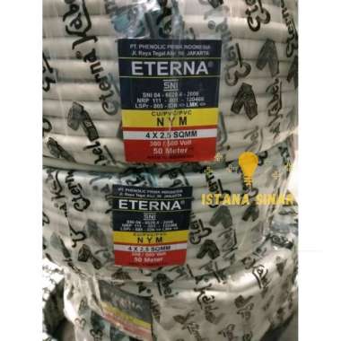 Kabel listrik Eterna NYM 4 x 2.5 / Kabel tembaga / Kabel kawat