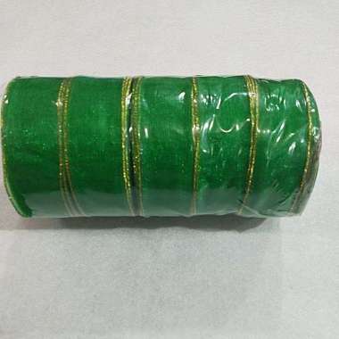 Pita Organdi 1 inci Hijau Hijau Daun