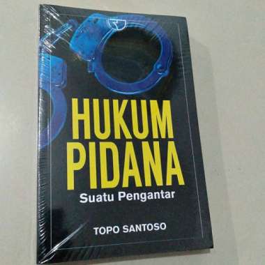 Buku asli Hukum Pidana Suatu Pengantar Topo Santoso Multivariasi Multicolor