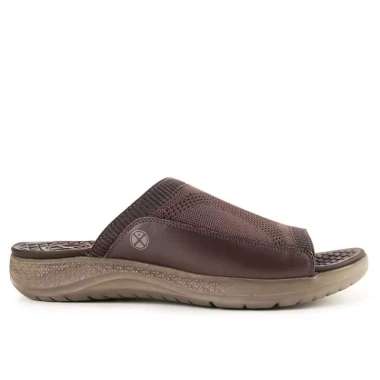 HUSH PUPPIES SANDAL PRIA ORIGINAL SENDAL SLIDE CASUAL BRANDED ASLI ORI COKLAT TUA DARK BROWN HM56