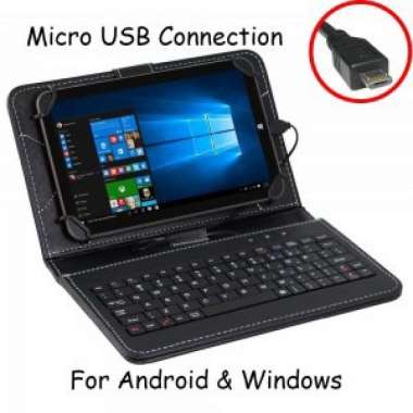 UNIVERSAL KEYBOARD CASE MICRO USB ANDROID WINDOWS TABLET 10 INCH
