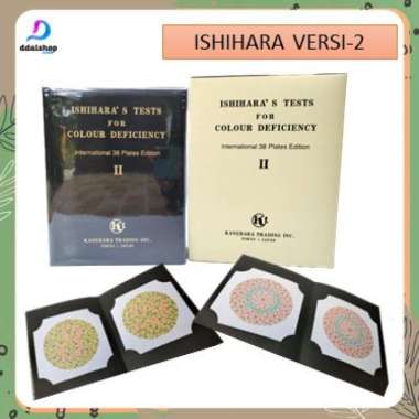 buku tes buta warna Isihara ishihara 38 plate limited Multivariasi Multicolor