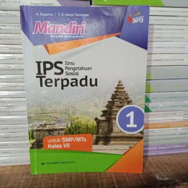 Mandiri IPS Terpadu SMP Kelas 7 K13 Revisi Erlangga Multivariasi Multicolor