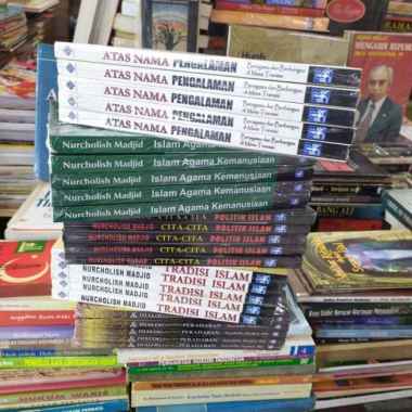 paket 5 buku karya cak nur NURCHOLISH MADJID Multivariasi Multicolor