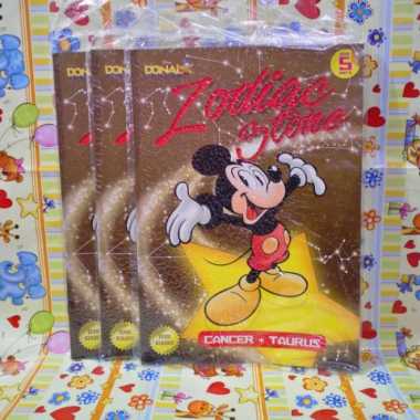 Walt Disney Donal bebek - Zodiac Stone - Cancer Taurus - Seri 5 Multivariasi Multicolor