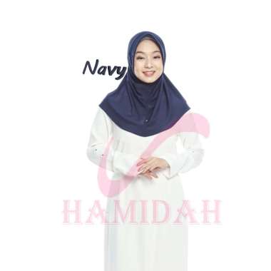 HIJAB BERGO HAMIDAH KERUDUNG INSTAN HAMIDAH JERSEY SIZE S S NAVY