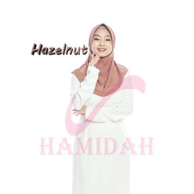 HIJAB BERGO HAMIDAH KERUDUNG INSTAN HAMIDAH JERSEY SIZE S S HAZELNUT