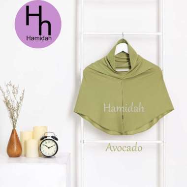 HIJAB BERGO HAMIDAH KERUDUNG INSTAN HAMIDAH JERSEY SIZE S S AVOCADO