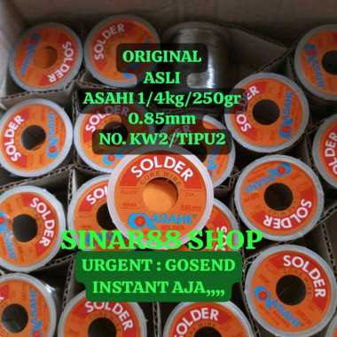 1/4kg / 250gr ORI ASLI TIMAH SOLDER ASAHI ROLL BESAR 60/40 0.85mm TENOR CORE WIRE