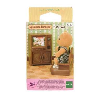 SYLVANIAN FAMILIES TV Set- Miniature Boneka Karakter
