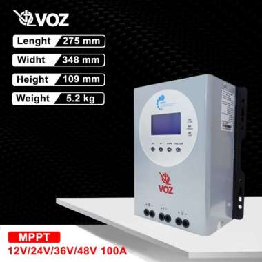 Voz MPPT Solar Charge Controller 100A AUTO 12V 24V 36V 48V - 150V MPPT 100A VOZ ORIGINAL MURAH BERGA