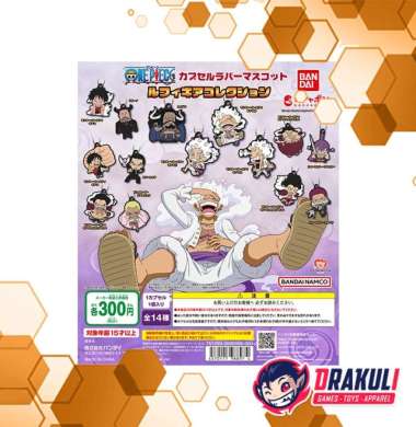 Gacha Gashapon One Piece Capsule Rubber Mascot Luffy Gear 5 Collection