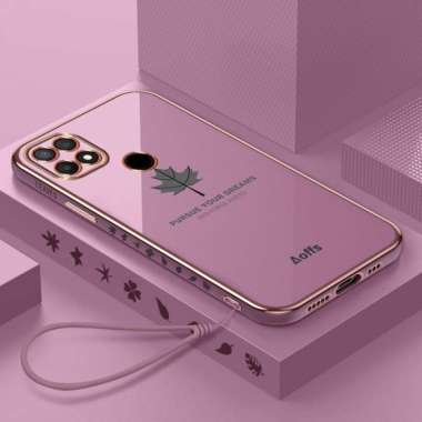 Promo Case Maple Oppo A15 / A15s Softcase Plating Terbaru Oppo A15 Ungu