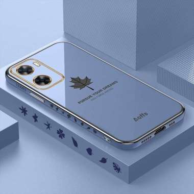 Promo Case Maple Oppo A77s Softcase Plating Terbaru Oppo A77s Biru