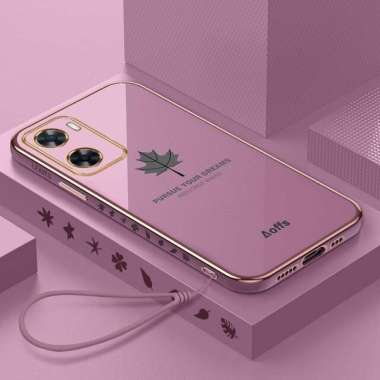 Promo Case Maple Oppo A77s Softcase Plating Terbaru Oppo A77s Ungu