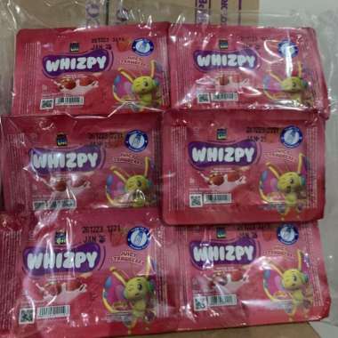 Tini Wini Biti Whizpy Crekers Susu With Strawberry Sauce
