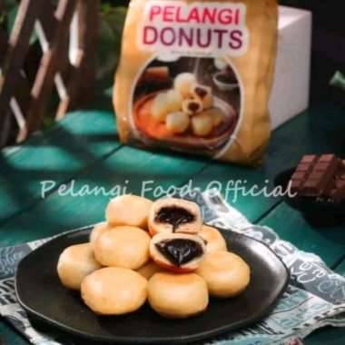 Donat Donut Pelangi Donuts Kentang Coklat Cokelat isi 24 Mini Enak