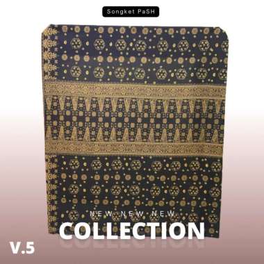 Songket PaSH - Kain Jumputan Meteran Elen Berbagai Macam Motif dan Warna Hitam