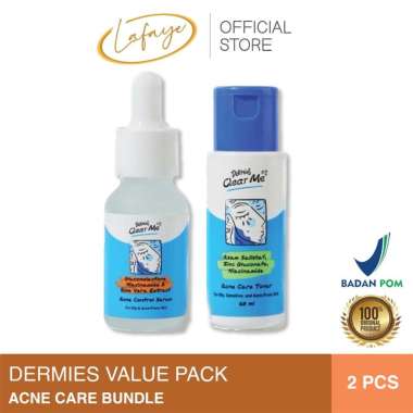 Dermies Clear Me Toner & Acne Control Serum - Perawatan Jerawat Wajah