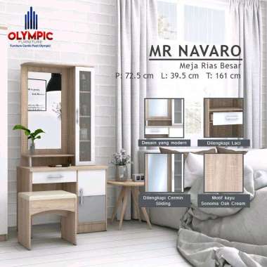 OLYMPIC Meja Rias Kaca Besar Dressing Table MR NAVARO