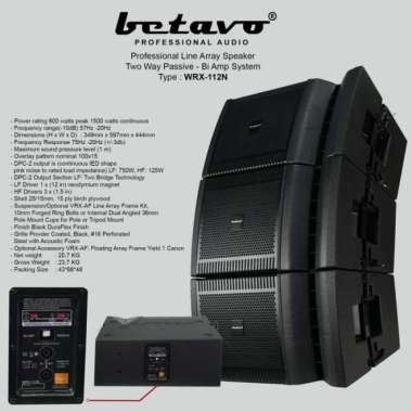 Professional Line Array Speaker Two Way Passive-Bi Amp Betavo WRX-112N