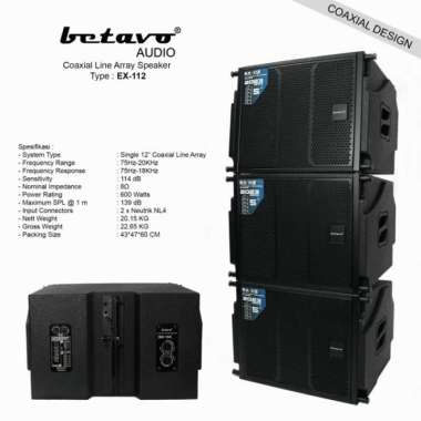 Coaxial Line Array Speaker Betavo EX 112 ORIGINAL BETAVO HARGA PER BOX