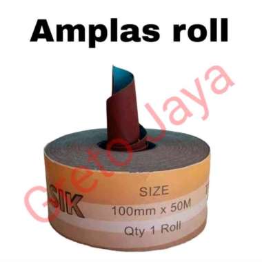 ( 1 ROL 50 M ) Amplas Merk TAIYO Meteran Kertas Gosok Ampelas Grid Grit No Nomer 60 80 100 120 150 1
