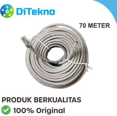 Kabel LAN 70 Meter Cat 6 + Rj45 - Kabel Wifi / Internet