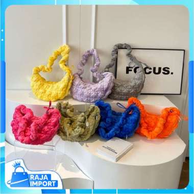 Raja Import T6153 Tas Selempang Puffy Adjustable / Puffy Bag / Aesthetic Adjustable Puffy Bag / Puff
