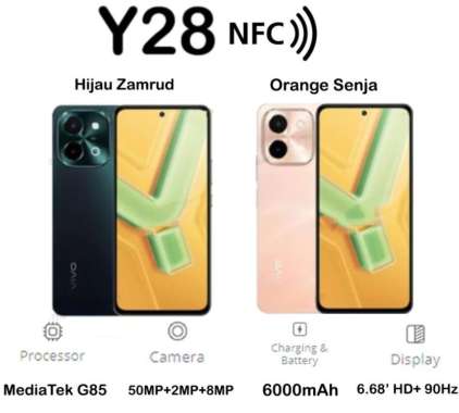 VIVO Y28 RAM 8/256 GB GARANSI RESMI ORIGINAL BISA KREDIVO / PAYLATER GREEN